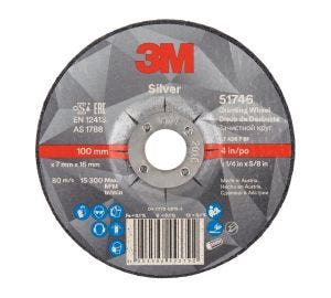 3M Silver Depressed Centre Grinding Wheel 100x7x16mm