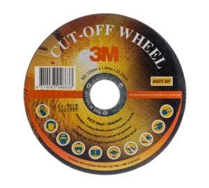 3M XC002062625 Thin Cut-Off Wheel Angle Grinder Disc - 125mm x 1mm x 22mm