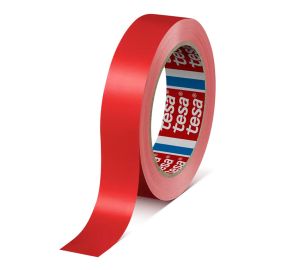 tesa 4104 PVC Tape - 24mm x 66m - Red
