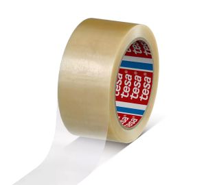 Tesa -  4263 Natural Rubber Adhesive Packing Tape - 48mm x 100m - Clear