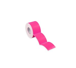 Direct Thermal Label 76mm Core 500/roll Pink Perforated 100mm x 150mm