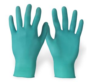 Ansell TouchNTuff 92-500 Disposable Nitrile Gloves - Size L - Green