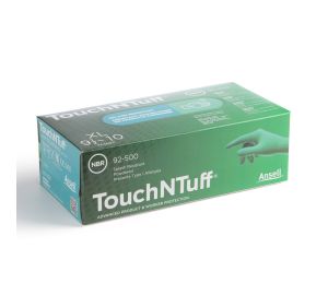 Ansell TouchNTuff 92-500 Disposable Nitrile Gloves - Size XL - Green