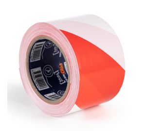 Red/White Barrier Tape - Non Adhesive 75mm x 100M