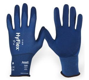 HyFlex 11-818 Nylon liner with Foam nitrile Palm Glove Size 9