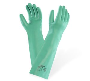 Ansell AlphaTec Solvex 37-185 Chemical-Resistant Gloves - Size 9 - Green