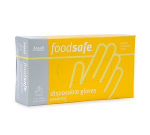 Ansell 871 Food-Safe Vinyl Gloves - Size M - Clear