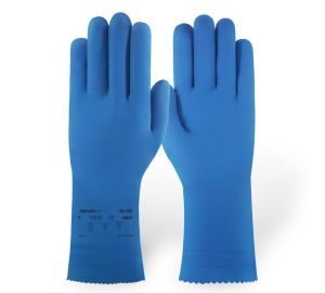 Ansell AlphaTec 88-350 Reusable Rubber Gloves - Size 8 - Blue