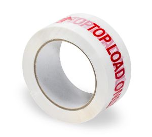 TOP LOAD ONLY Printed Tape - 48mm x 100m - White and Red