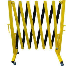 Black Yellow Expanding Barrier 3.2m x 3.2m