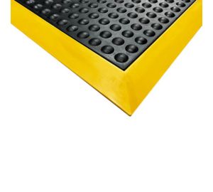 Supreme Comfort Anti-Fatigue Mat - Yellow Border - 600mm x 900mm
