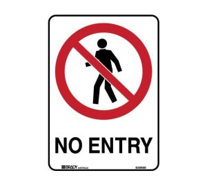 Metal No Entry Sign 450mm x 600mm