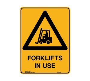 Metal Forklifts Sign 450mm x 600mm