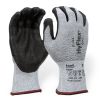 Ansell HyFlex 11-435 Level 3 Cut-Resistant Gloves - Size 11 - White and Grey
