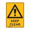 Metal Keep Clear Sign 450mm x 600mm