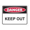 Metal Danger Keep Out Sign 600mm x 450mm