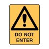 Metal Warning Do Not Enter Sign 450mm x 600mm